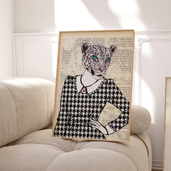 Cuadro Mujer Leopardo