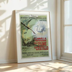Cuadro El Pajaro De Las Plumas De Cristal- Dario Argento - comprar online