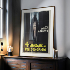 Cuadro 4 Mosche di Velluto Grigio - Dario Argento