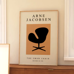 Cuadro Arne Jacobsen - The Swan Chair
