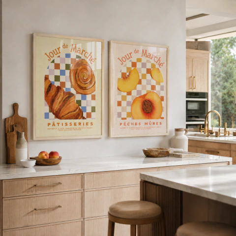 Set de 2 Cuadros - Frutas y Patisseries