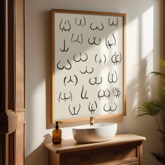 Set de 2 cuadros Boobs and Butts en internet