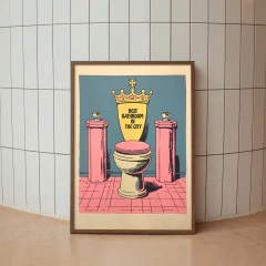 Cuadro Best Bathroom in the City