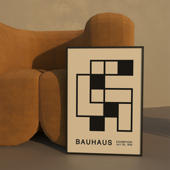 Set de 3 Cuadros Bauhaus Noir - Oz Cuadros Decorativos