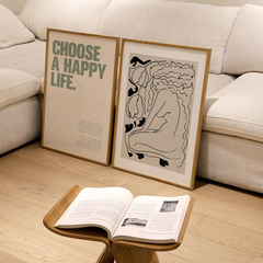 Set de 2 Cuadros Happy Life