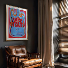 Cuadro Poster Dire Straits - comprar online