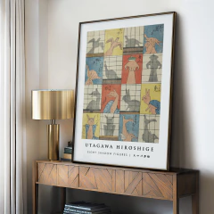 Cuadro Eight Shadow Figures - Utagawa Hiroshige - comprar online