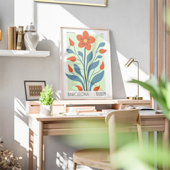 Set de 2 Cuadros Flower Market Madrid Barcelona - comprar online