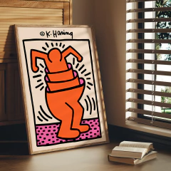 Set de 3 cuadros Keith Haring 04 en internet