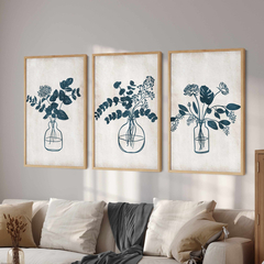 Set de 3 cuadros Plantas - 45/46/47