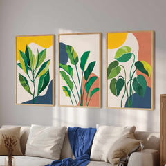 Set de 3 cuadros Plantas - 50/51/52