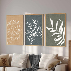 Set de 3 cuadros Plantas - 55/56/57