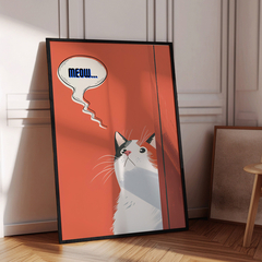 Cuadro Meow Gatito