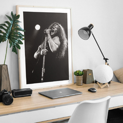 Cuadro Retrato Janis Joplin BW