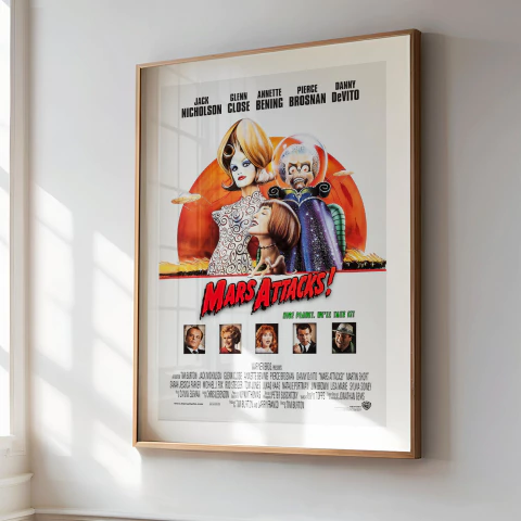 Cuadro Poster Mars Attacks - Tim Burton - comprar online