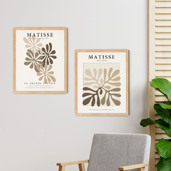 Set de 2 Cuadros Matisse Beige