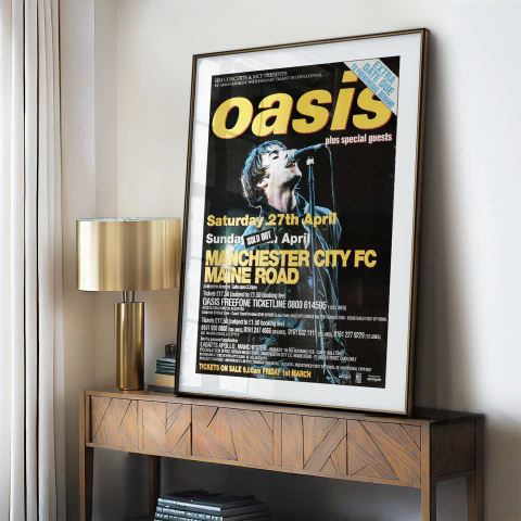 Cuadro Oasis - Manchester City - comprar online