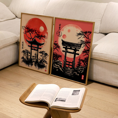 Set de 2 Cuadros Santuarios En Japon