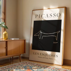 Cuadro Picasso - Les Esquisses (Black Dog) - comprar online