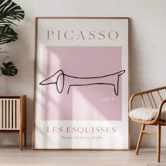 Cuadro Picasso - Les Esquisses (Pink Dog) - comprar online