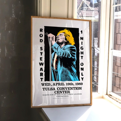 Cuadro Rod Stewart Tulsa 1989