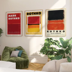 Set de 3 Cuadros Mark Rothko - 1903-1970: A Retrospective