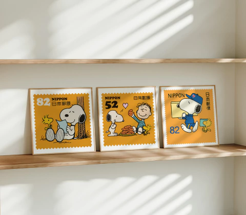 Set de Cuadros Snoopy Stamps 04 - comprar online