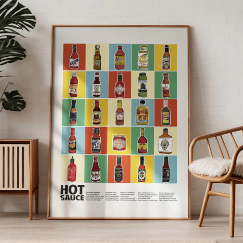 Cuadro Salsas y Aderezos para Cocina - comprar online