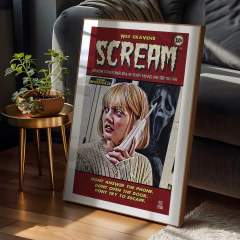 Cuadro Ilustracion Scream - Wes Craven