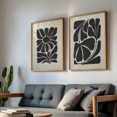 Set de 2 Cuadros Abstractos 01 - comprar online