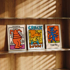 Set de 3 cuadros Keith Haring 04 - comprar online