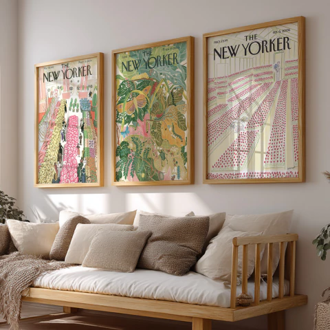 Set de 3 cuadros The New Yorker 01 - comprar online