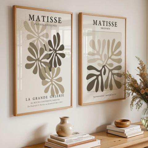 Set de 2 Cuadros Matisse Beige - comprar online