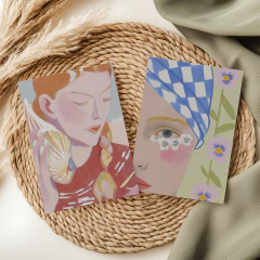 Set de 2 láminas #129 - Mujeres - comprar online