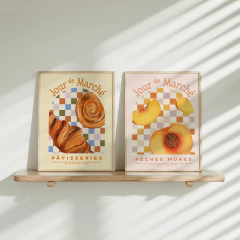 Set de 2 Cuadros - Frutas y Patisseries