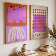 Set de 2 cuadros Bauhaus Matisse - comprar online