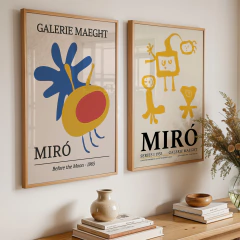 Set de 2 láminas #87 - Joan Miró en internet