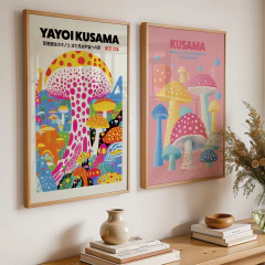 Set de 2 láminas #119 - Yayoi Kusama en internet