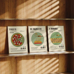 Set de 3 cuadros Kitchen - Italian Food - comprar online