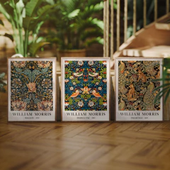 Set de 3 cuadros William Morris - 09/10/11 - comprar online