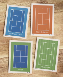 Set de 4 láminas #10 - Tenis