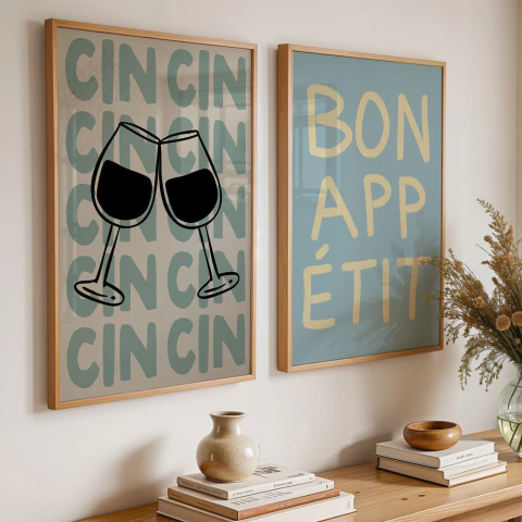 Set de 2 cuadros Kitchen - 151/218 - comprar online