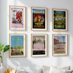 Set de 6 cuadros Wes Anderson #02