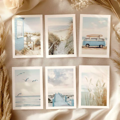 Set de 6 láminas #16 - Playa - comprar online