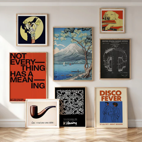 Set de 8 cuadros Everything - comprar online