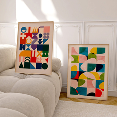 Set de 2 Cuadros Shapes