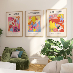 Set de 3 Cuadros Aesthetic