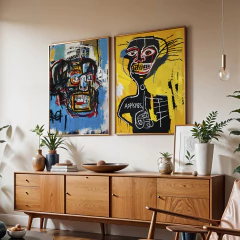 Set de 2 Cuadros Basquiat 01 - comprar online