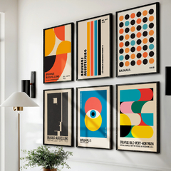 Set de 6 Cuadros Bauhaus - comprar online