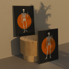 Set de 2 cuadros Esqueletos